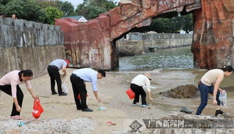 海滩清洁志愿服务活动农行